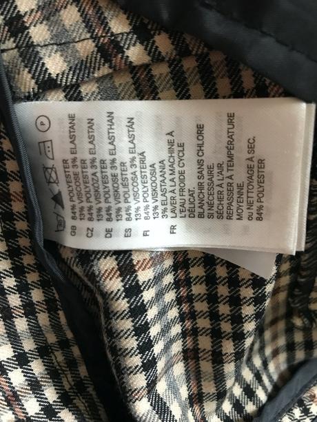 Dámske kockované nohavice, h&m,40