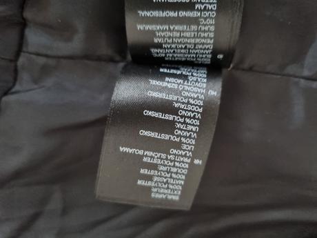 Čierna hrubá prešívaná vesta h&m veľ. 38, h&m,38