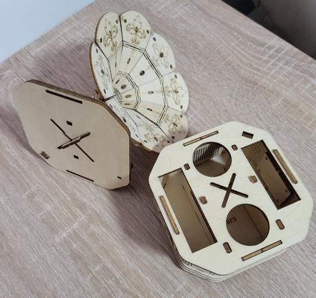 Robotime rolife 3d drevený gramofón,