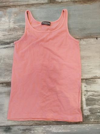 Lososové bavlnené tielko 146/152, 146