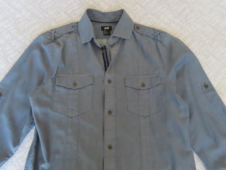 Riflová košeľa h&m, veľ. s, s