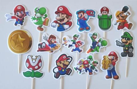 Tortový zápich super mário (15ks), 