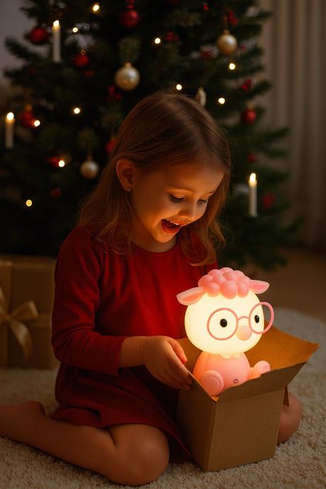 Stolná nočná lampa ovečka ovca ako nová, 