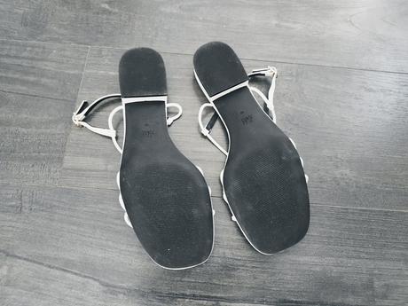 Biele sandálky, h&m,40