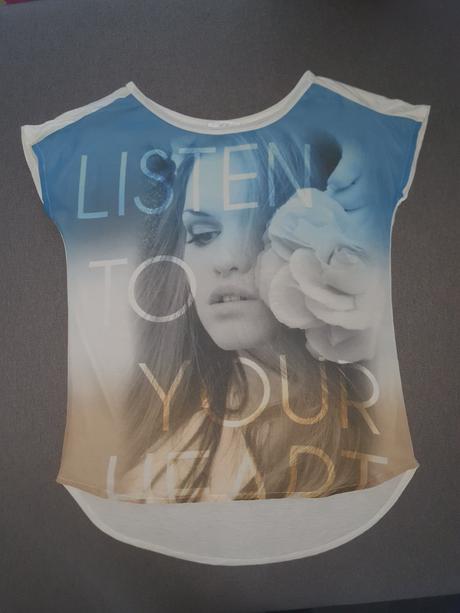 Priesvitné tričko, promod,s