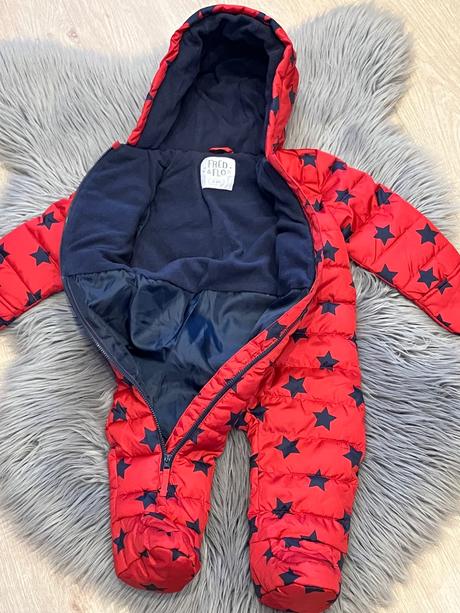 Chlapčenský zimný overal s hviezdičkami f&f (74), f&f,74