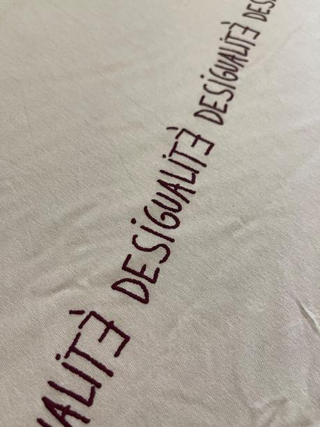 Predĺžená blúzka / tričko desigual bielo-červené, desigual,xl