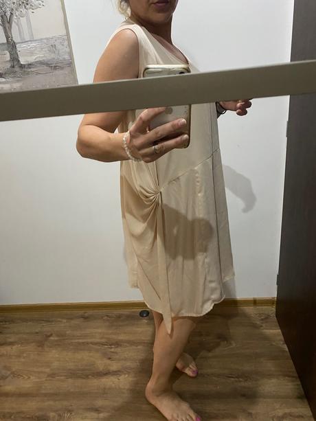 Satenove šaty h&m, h&m,36