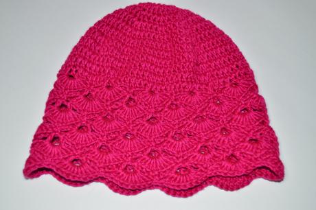 Háčkovaná čiapočka s kvetom, 50 - 158