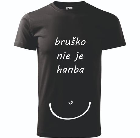 Tričko bruško nie je hanba, l / m / xl / xxl