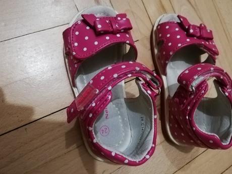 Bodkovane sandalky, nelli blu,24