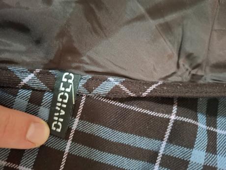 Károvaná sukňa, s