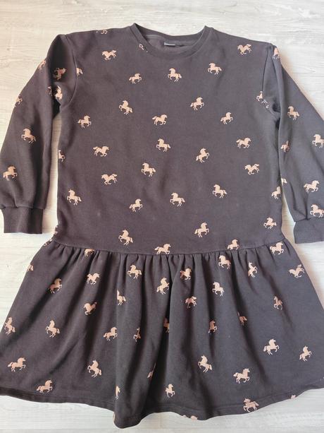 Zateplené pohodlné šaty s konikmi, next,164