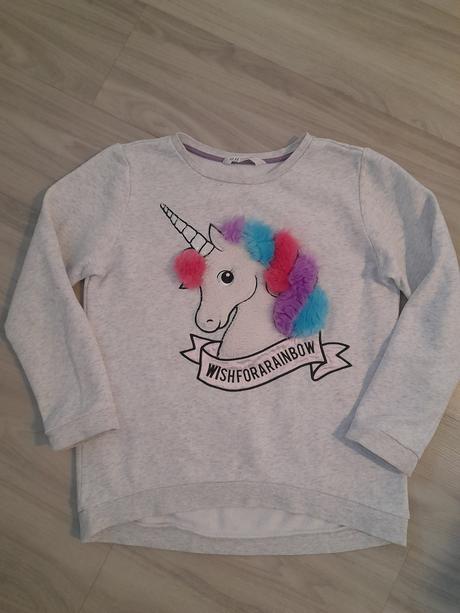 Mikina s jednorožcom h&m, h&m,158