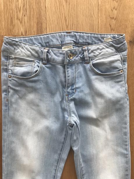 Bledomodre damske rifle, zara,36