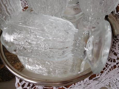 Retro poháre pudingové šľahačkové,6 kusov, 