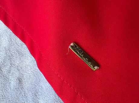 Červené šaty s opaskom adika, l