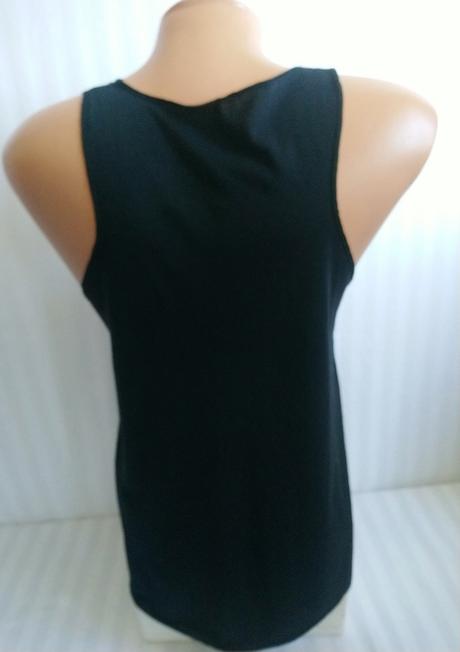 Dámsky čierny top s motívom slon, m