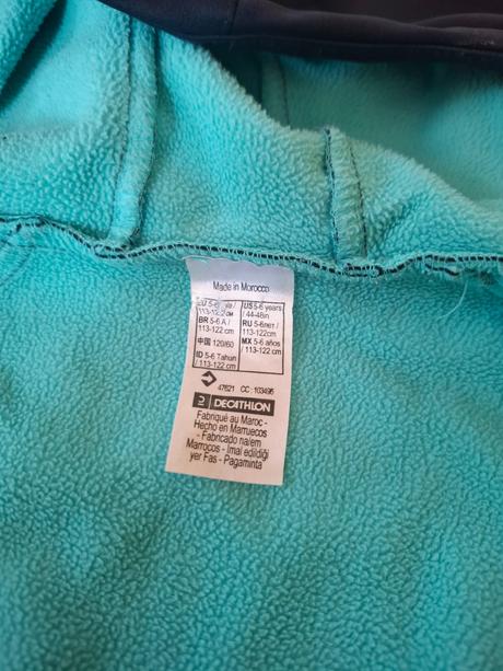 Decathlon softsellová bunda, decathlon,110