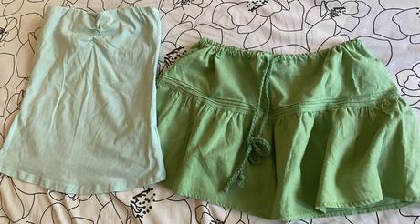 Letný komplet - tričko - top + suknička v. 36/38, 36
