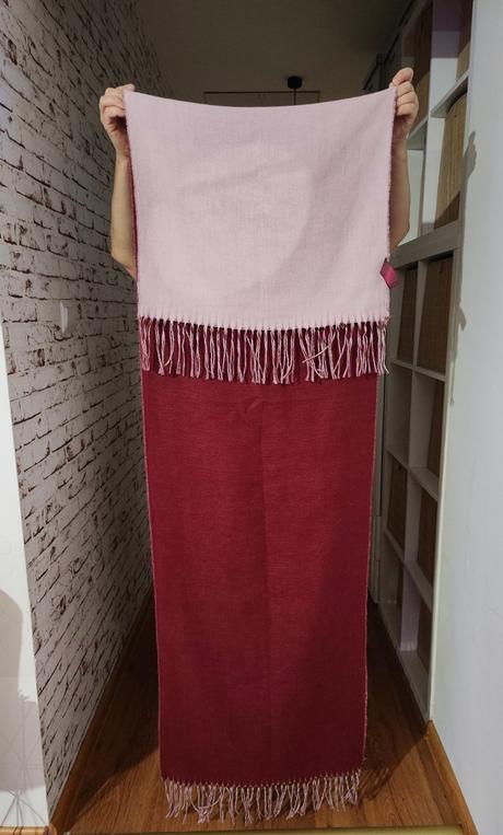 Obojstranný šál tchibo, tchibo