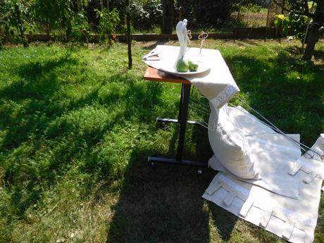 Závesy z tkaného plátna,