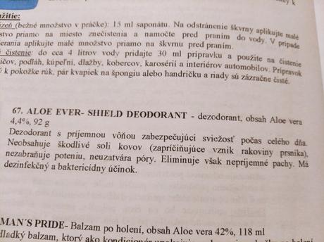 Aloe vera deodorant prirodny, 