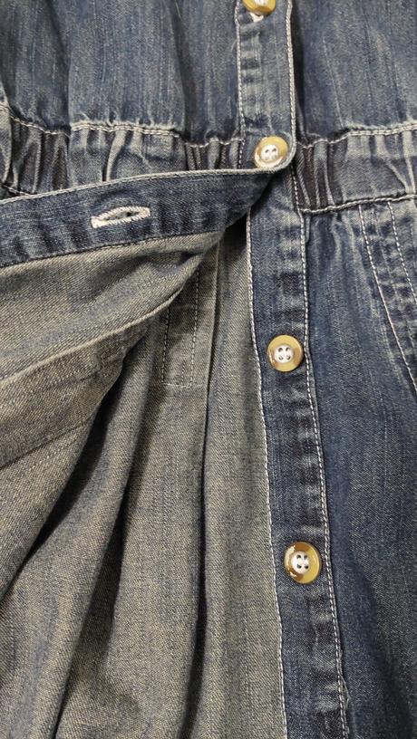 Dievčenské riflové šaty 6-7 rokov, 128