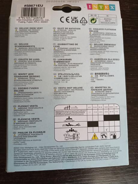 Nafukovacia vesta pre deti,