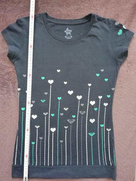 Tričko roxy srdiečka, roxy,xs