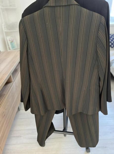 Vintage nohavicovy elegantny kostým m, m