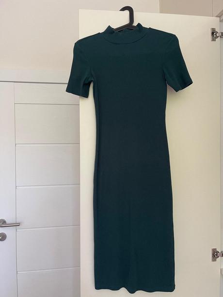 Zara šaty vrubkované, zara,xs