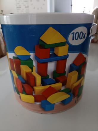 Drevené skladačky, 100 ks,