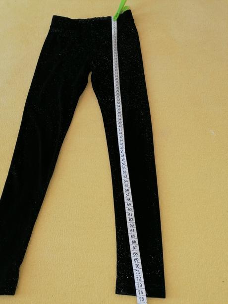 Legíny semišové s trblietkami, pepco,128