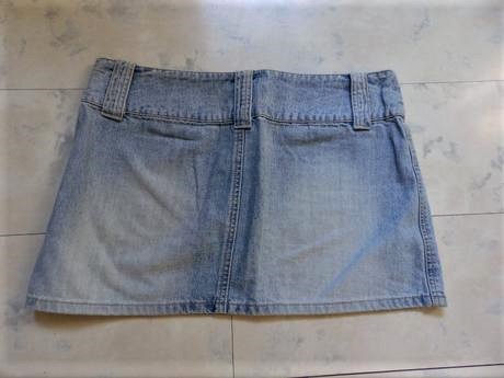 Riflová minisukňa, l