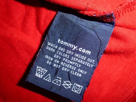 Červené xl, tommy hilfiger,xl