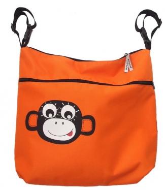 Pinkie stredná taška na kočík orange monkey, pinkie