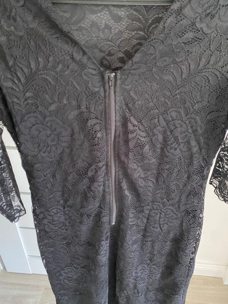 Čierne cipkovane šaty, gate,l