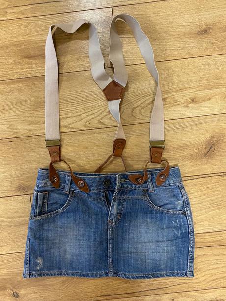 Retro miniskukňa riflova, xs