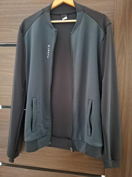 Športová mikina na zips, kipsta,s