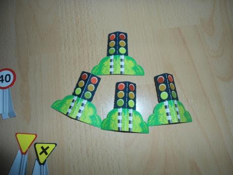 Papierove dopravne znacky, motorky, biky, 