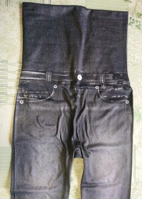 Dámske sivo čierne slim jeggingsy, vysoký pás, s/m, m