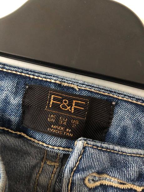 Obtiahnuté modré džínsy/ obtiahnuté rifle, f&f,xs