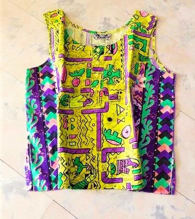 Plátenný crop top č m/l, l