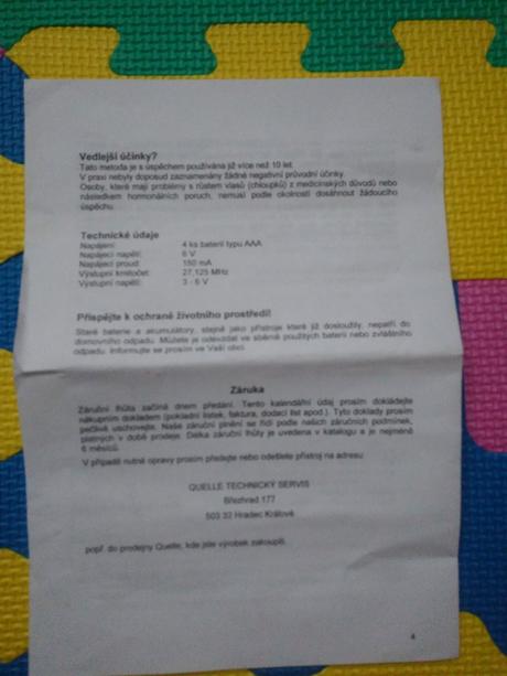 Prístroj na odstraňovanie nežiadúcich chĺpkov, 