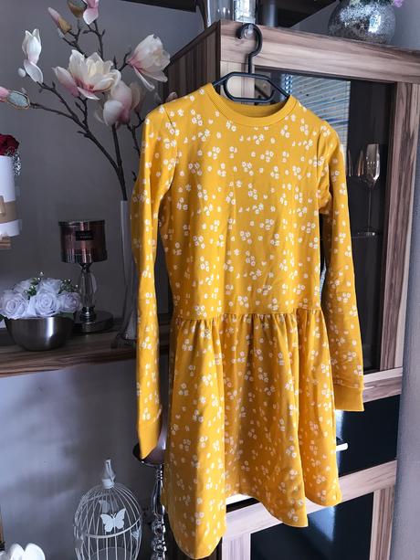 Horčicové šaty, f&f,xs