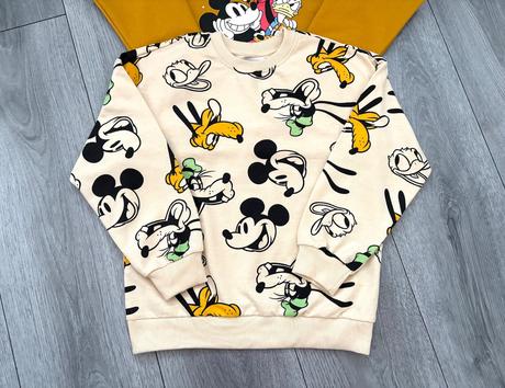 2x tenšia mickey mikina v. 128, sinsay,128
