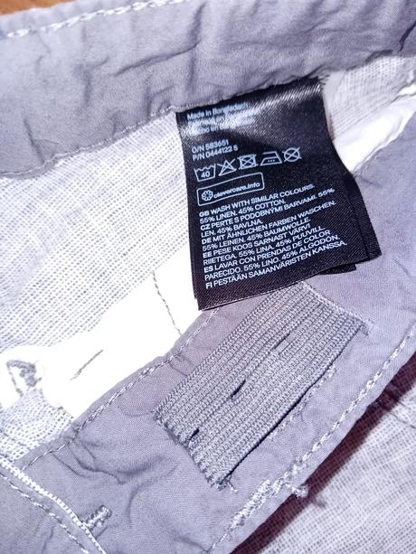 Ľanové nohavice, h&m,128