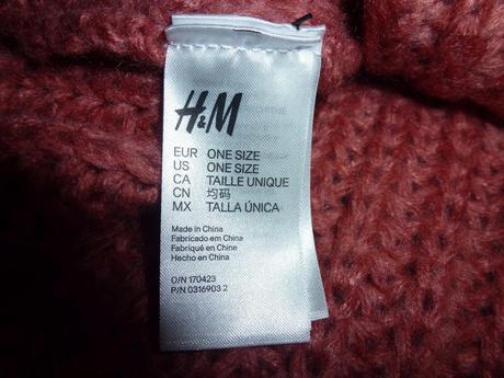 Nenosený teplý šál /nákrčník/ nový, h&m