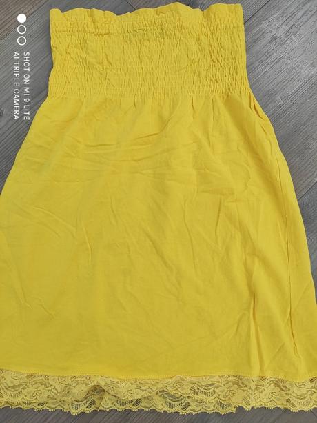 Zlty top bez rukavov, gate,36